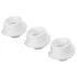 Womanizer L - reservmunstycke set - stor - vit (3 st)