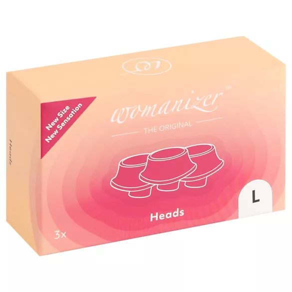 Womanizer L - reservmunstycke set - stor - vit (3 st)