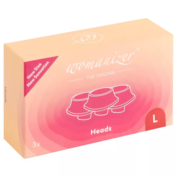 Womanizer L - reservmunstyckesset - stor - röd (3 st)