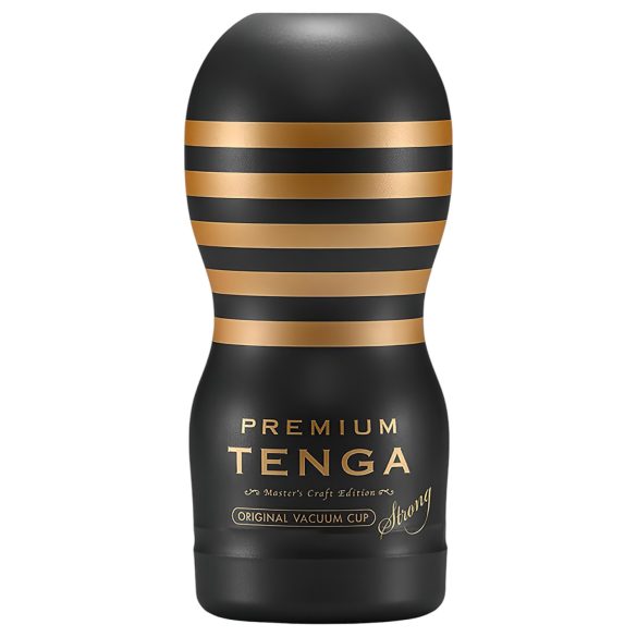 TENGA Premium Strong - engångs onanihjälpmedel (svart)
