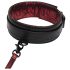 Femtio nyanser av grått - halsband & koppel (svart-röd)