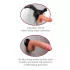 Real Feel Deluxe No.5 - Vibrator med pung - Realistisk - Hudfärgad