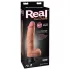 Real Feel Deluxe No.9 - vibrator med pung - realistisk hudfärgad