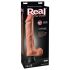Real Feel Deluxe No.12 - dildo med pung - realistisk vibrator - hudfärgad