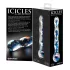 Icicles No. 08 - dubbeländad glasdildo - vågig - transparent/blå