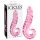 Icicles Nr. 24 - räfflad tungformad glasdildo (rosa)