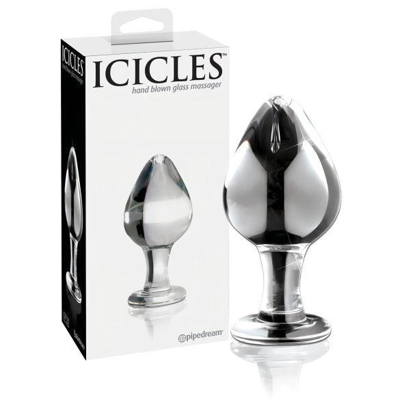 Icicles No. 25 - konisk, glas analplugg (transparent)