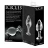 Icicles No. 25 - analplugg glas konisk transparent