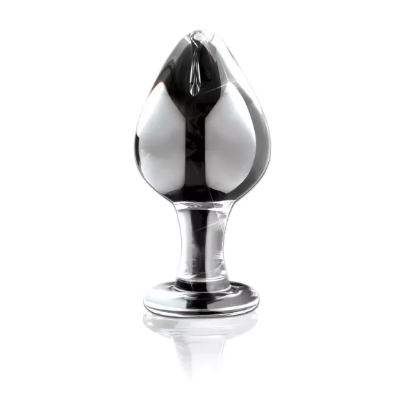Icicles No. 25 - analplugg glas konisk transparent
