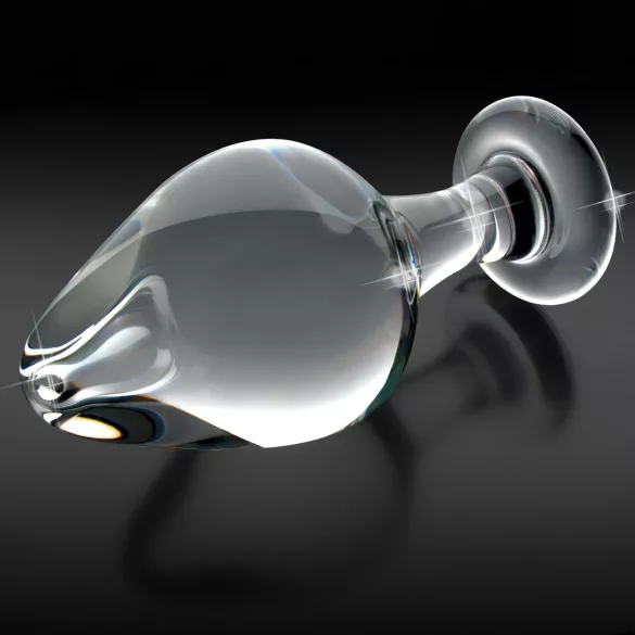 Icicles No. 25 - analplugg glas konisk transparent