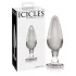 Icicles No. 26 - analplugg - konisk - glas - transparent