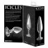 Icicles No. 26 - analplugg - konisk - glas - transparent