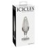 Icicles No. 26 - koniskt glasanalplug (genomskinlig)