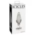 Icicles nr 26 - konisk analplugg i glas (transparent)