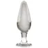 Icicles No. 26 - analplugg - konisk - glas - transparent