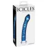 Icicles No. 29 - spiral dildo - glas - blå