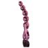 Icicles No. 43 - pärlad hjärtformad glasdildo (rosa)