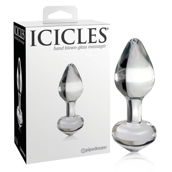 Icicles No. 44 - konisk, glasanalplugg (transparent)