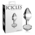 Icicles No. 44 - analplugg i glas - konisk - transparent