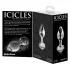 Icicles No. 44 - analplugg i glas - konisk - transparent