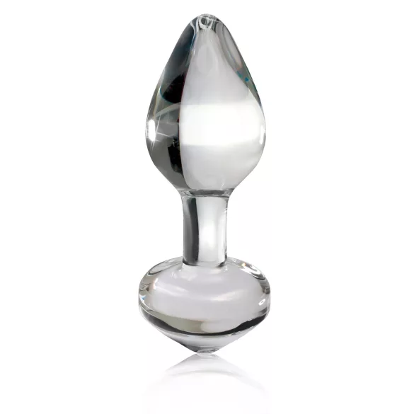 Icicles No. 44 - analplugg i glas - konisk - transparent