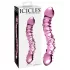 Icicles No. 55 - dubbelsidig G-punkt glasdildo - rosa