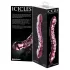 Icicles No. 55 - dubbelsidig G-punkt glasdildo - rosa