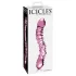 Icicles No. 55 - dubbelsidig G-punkt glasdildo - rosa