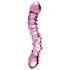Icicles No. 55 - dubbelsidig G-punkt glasdildo - rosa