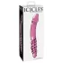 Icicles No. 57 - dubbeldildo med penisform - glas - rosa