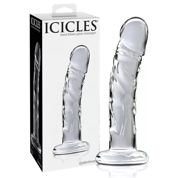 Icicles No. 62 - dildo med penisform - glas - transparent