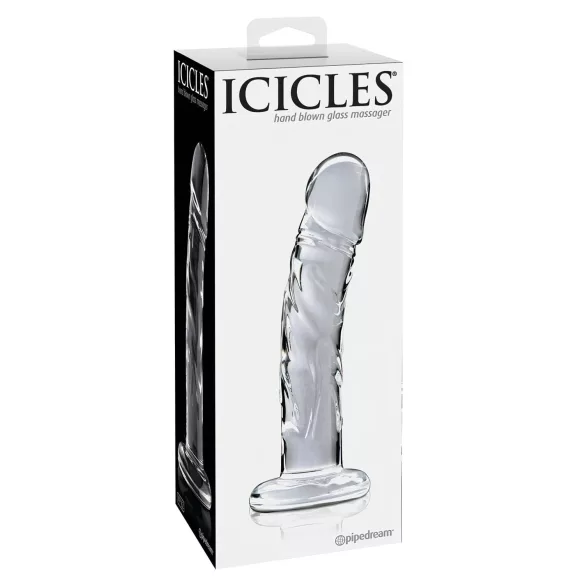 Icicles No. 62 - dildo med penisform - glas - transparent