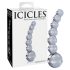 Icicles No. 66 - Böjd, kulformad glaskonstverk (genomskinlig)