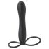 Fetisch Dubbeltrubbel - Härligt dildo med penisring (svart)