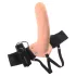 Pipedream - Fetish Strap-On 8 - påspänningsbar, ihålig vibrator (naturell)