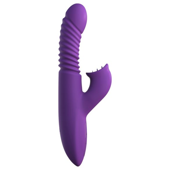 Fantasy For Her – 3-i-1 Stötande Vibrator med Värmefunktion (lila)