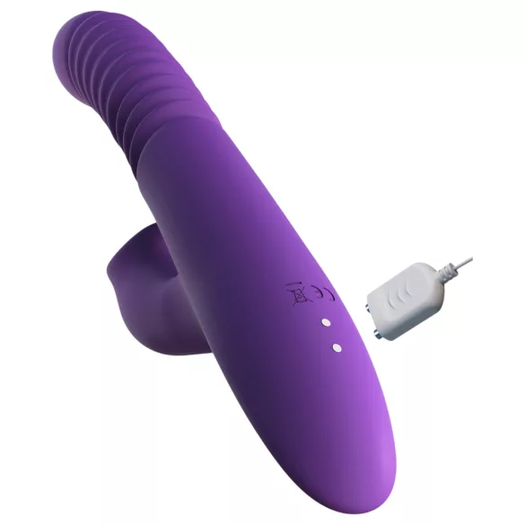 Fantasy For Her - 3‑i‑1 stötvibrator med värmefunktion (lila)