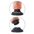 King Cock 9 - Böjbar Vibrator med Sugkopp (26 cm) - Naturfärg