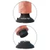 King Cock 9 - böjbar dildo med sugkopp och vibrator - 26 cm - natur