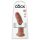 King Cock 9 - realistisk dildo med sugkopp (23cm) - mörk naturfärg