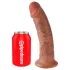 King Cock - realistisk dildo med sugkopp 23cm - mörk natur