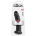 King Cock - dildo med sugkopp - svart - 23 cm