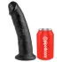 King Cock - dildo med sugkopp - svart - 23 cm