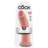 King Cock - dildo med sugpropp 25cm - natur