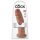 King Cock 10 - Mörk Naturlig Dildo med Sugkopp (25 cm)