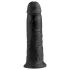 King Cock - dildo med sugkopp - 25 cm - svart