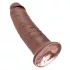 King Cock - dildo med sugkopp 25cm - brun