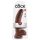 King Cock 9 - stort dildo med sugkopp och testiklar (23 cm) - brun