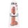 King Cock 11 - sugkopp dildo med pung (28 cm) - natur