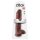 King Cock 11 - Stor sugpropp dildos med pung (28cm) - brun